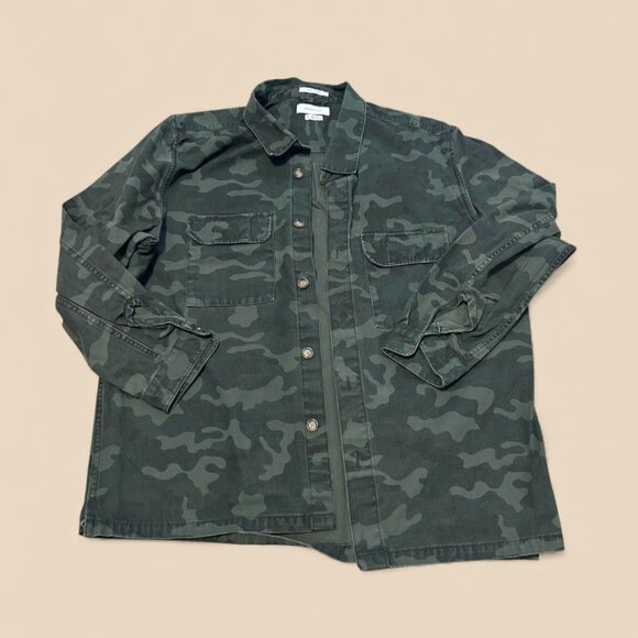 Urban outfitters | Oversized Military Camo Men's Green and Khaki Jacket - Picture 2 of 7